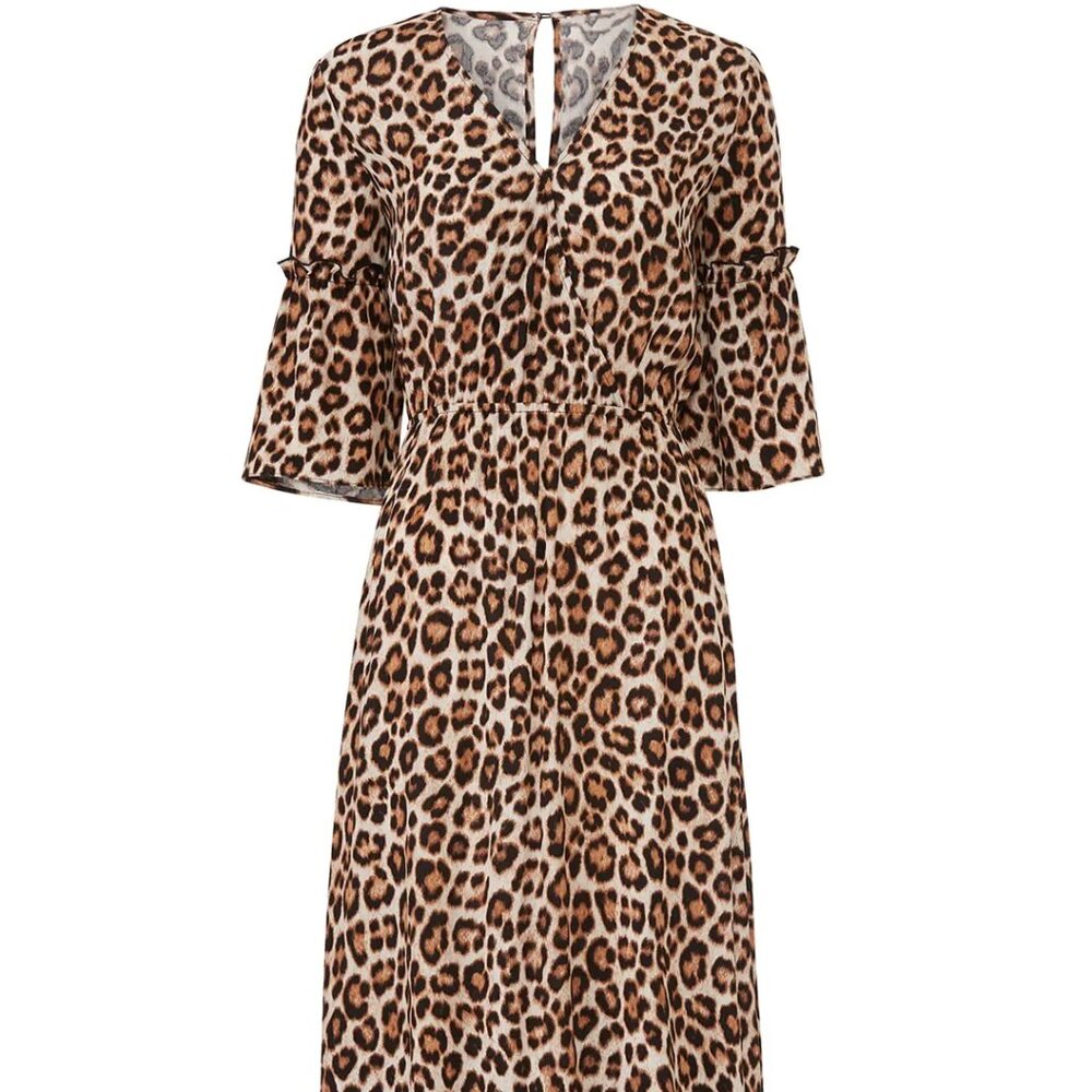Just Female - Leopard Mathieu Dress - XS